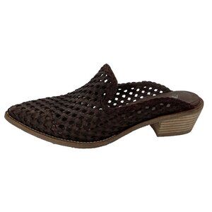 Antelope M35 Dellyn Western Leather Mule Women Size 8 Brown NEW IN BOX